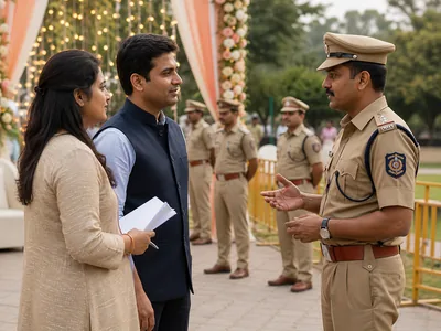 Police / Permission Coordination where required wedding service visual — Kochi