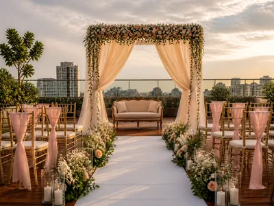 Rooftop Wedding wedding service visual — Kochi