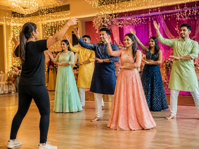 Sangeet Choreography wedding service visual — Kochi