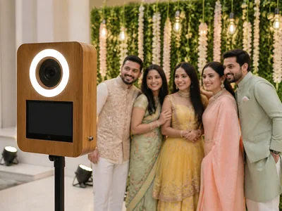 Selfie Booth wedding service visual — Kochi
