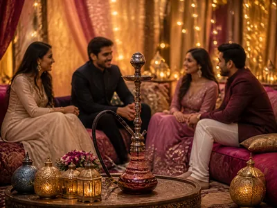 Shisha Lounge where legally permitted wedding service visual — Bangalore