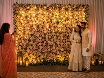Social Media Wall wedding service visual — Bangalore