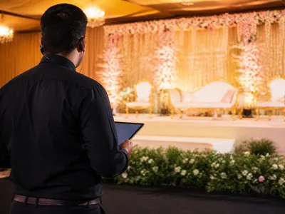 Stage Monitoring wedding service visual — Kochi