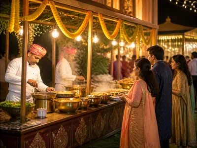 Street Food Stations wedding service visual — Bangalore