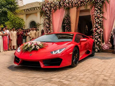 Supercar Entry wedding service visual — Kochi