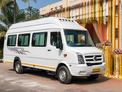 Tempo Traveller wedding service visual — Kochi