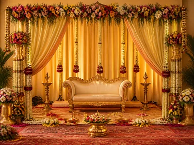 Traditional Indian Décor wedding service visual — Kochi