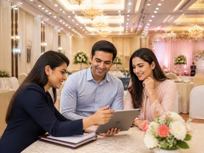 Venue Booking wedding service visual — Kochi