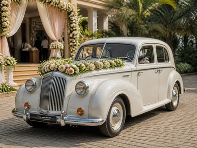 Vintage Car wedding service visual — Kochi