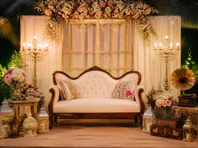 Vintage Theme wedding service visual — Kochi