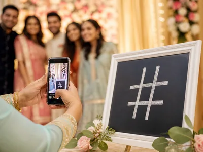 Wedding Hashtag Tracking wedding service visual — Bangalore
