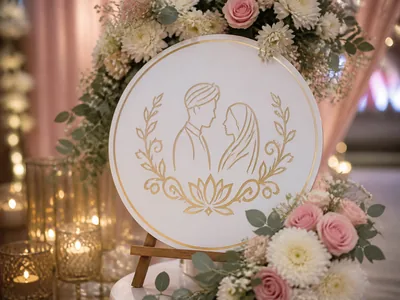 Wedding Logo wedding service visual — Kochi