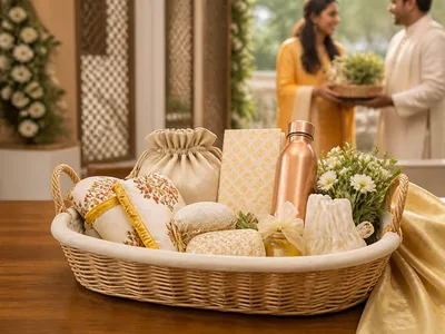 Welcome Hampers wedding service visual — Kochi