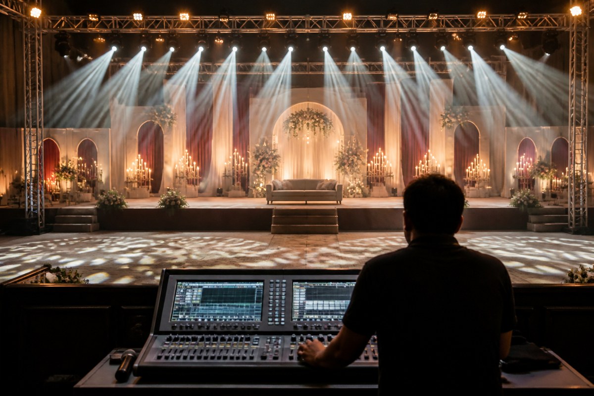 Lighting, Sound & Technical Production — stage lighting planning visual — Kochi