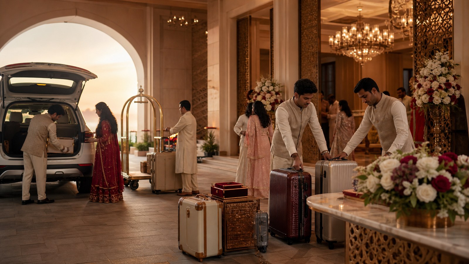 Post-wedding guest departure and event closeout in Kochi and Kerala’s backwater, coastal and hill wedding destinations