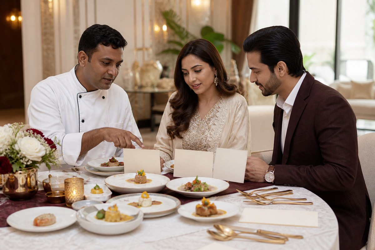 Wedding Catering & Food — Menu planning planning visual — Bangalore