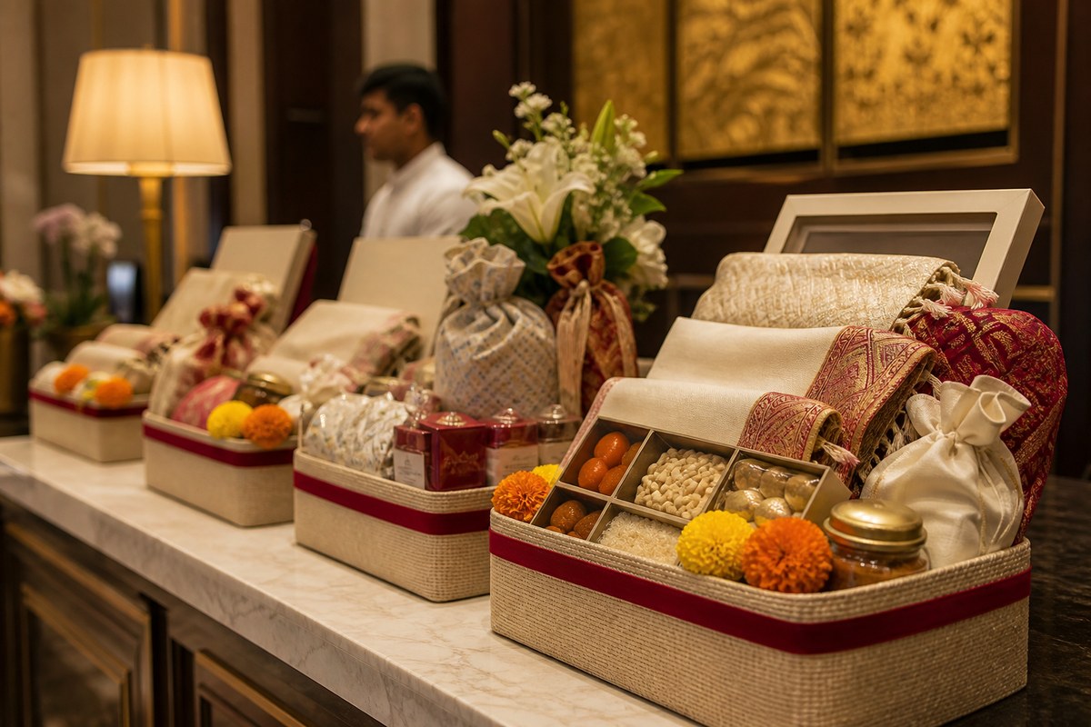 Wedding Gifts & Hampers — Welcome hampers planning visual — Kochi