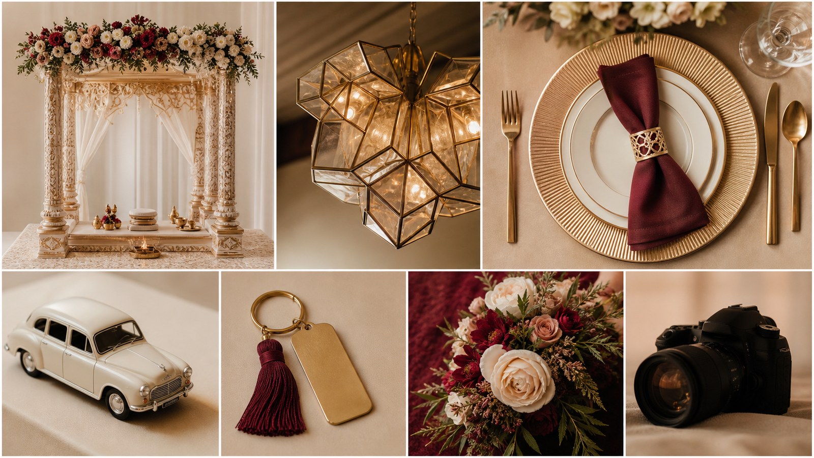 Wedding planning guide and checklist editorial visual in Kochi and Kerala’s backwater, coastal and hill wedding destinations