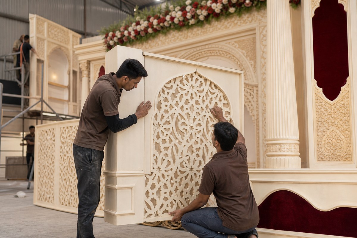 Wedding Production — fabrication planning visual — Kochi