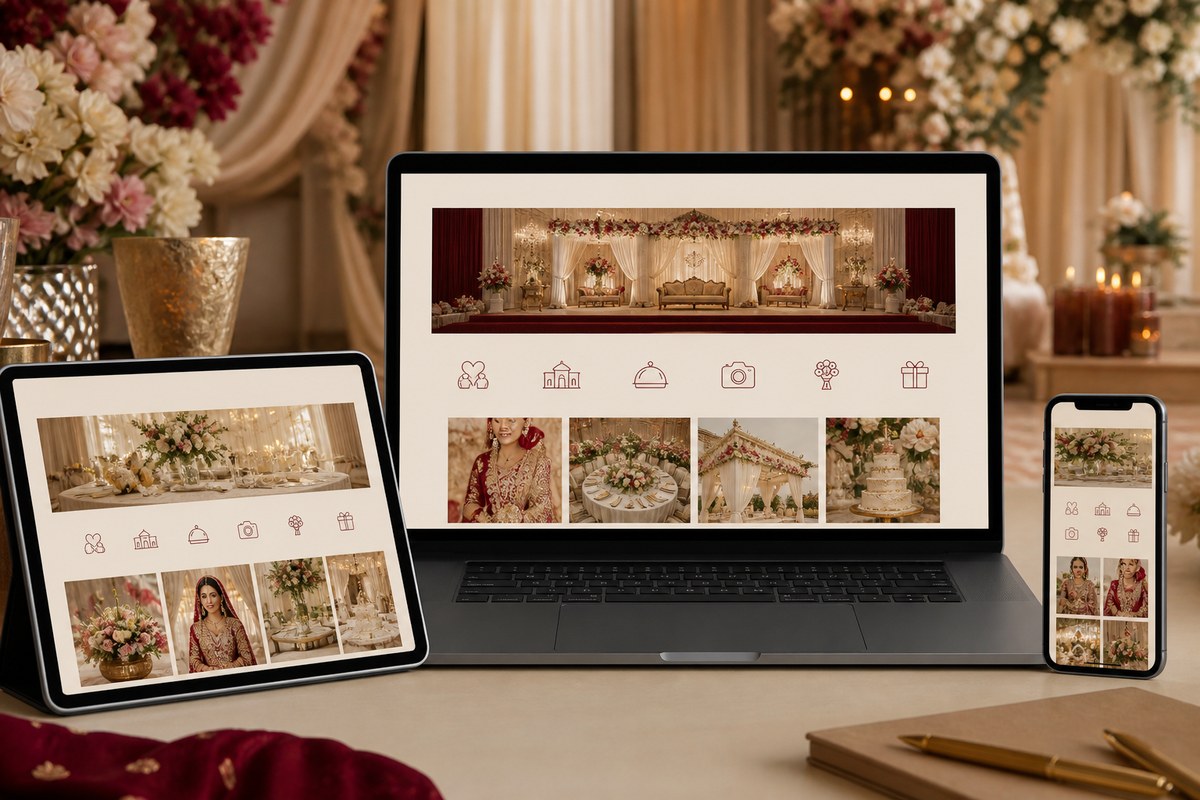 Wedding Technology — Wedding websites planning visual — Bangalore
