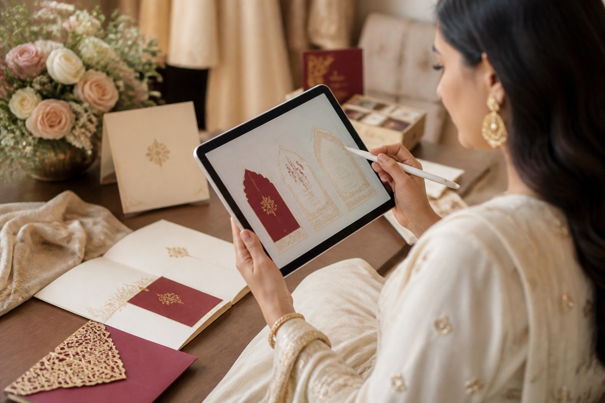 Wedding Technology — digital invitations planning visual — Bangalore